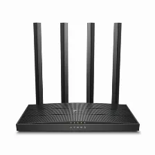 Ruteador Inalambrico Tp-link Archer C6, 4 Antenas, Doble Banda, Wi-fi 5, 5x Puertos Lan, Negro
